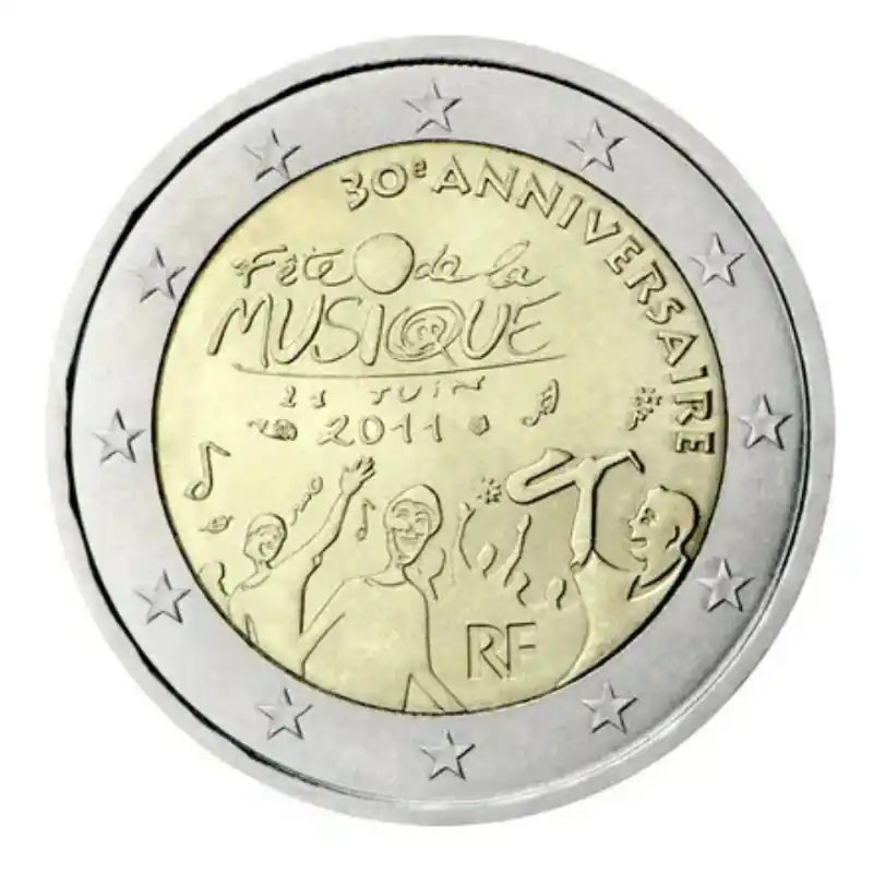 2 euros commémorative France 2011 - Fête de la Musique. Promotion Saisonnière