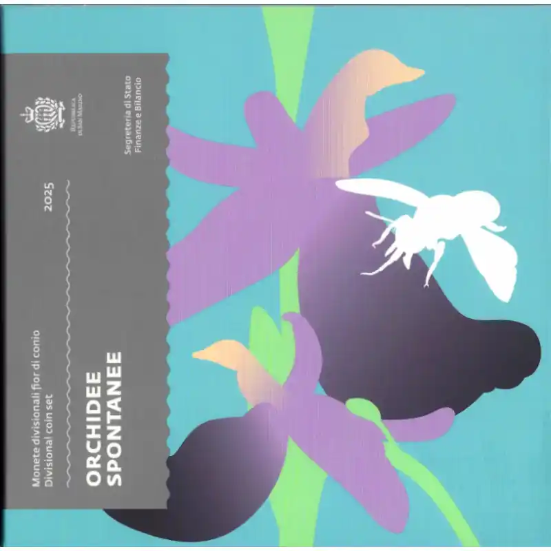 Coffret série monnaies euro Saint-Marin 2025 BU avec 5 euros en argent. Soldes