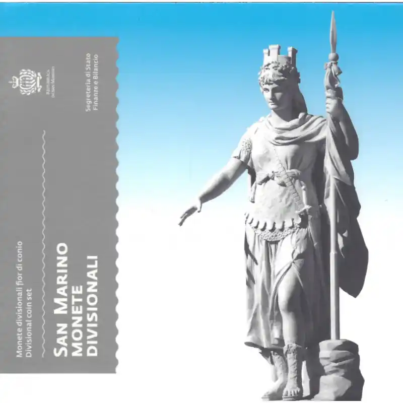 Coffret série monnaies euro Saint-Marin 2025 BU - 8 pièces. Tendance