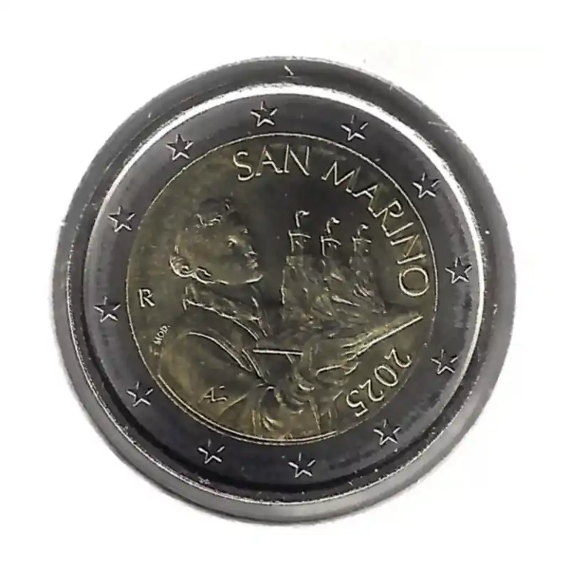2 euros officielle Saint Marin 2025 UNC. Achat Immédiat