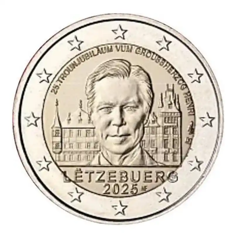 2 euros commémorative Luxembourg 2025 - 25 ans de règne du Grand-Duc Henri. Bon Marché