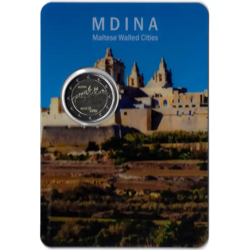 Commande En Gros 2 euros commémorative Malte 2025 coffret BU - Ville Fortifiée de Mdina.