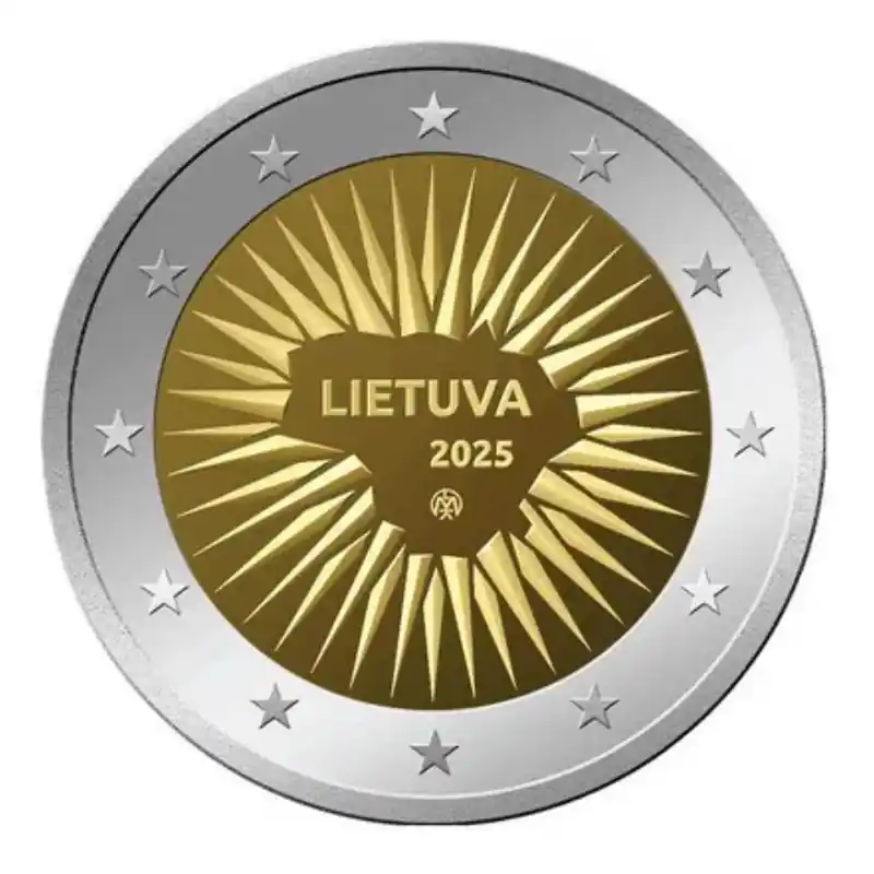 Meilleure Vente 2 euros commémorative Lituanie 2025 - Défense nationale.