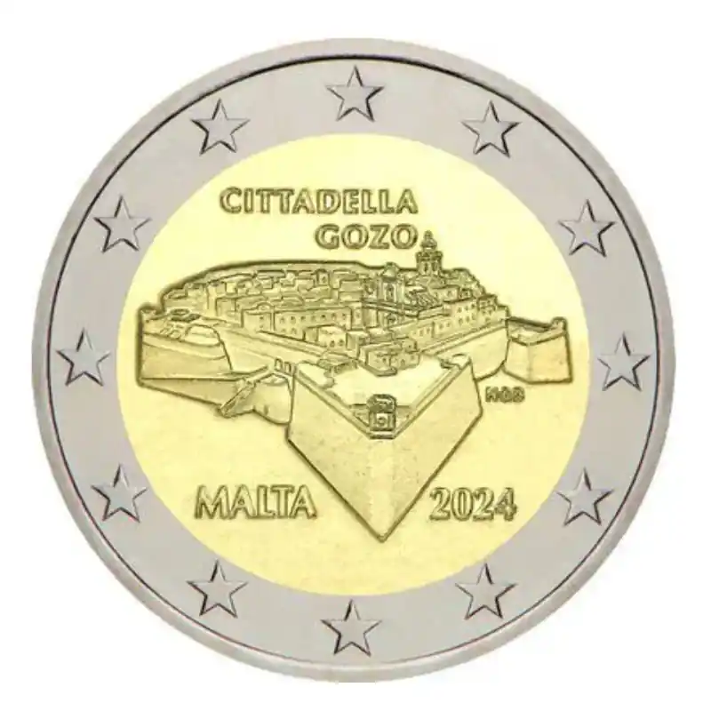 2 euros commémorative Malte 2024 UNC - Citadelle de Gozo. Exclusif