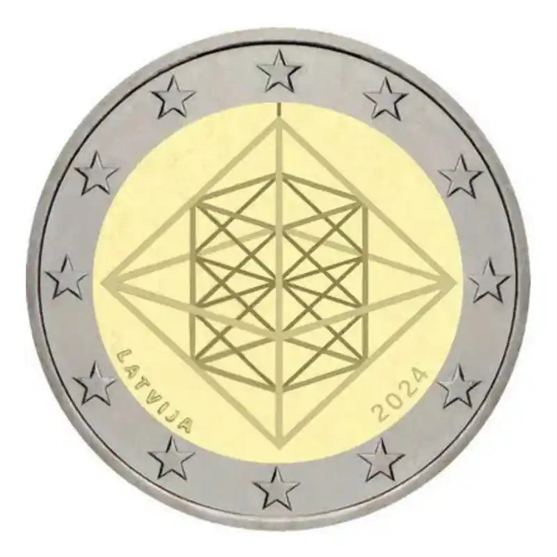 Pas Cher 2 euros commémorative Lettonie 2024 - Himmeli Solstice d'Hiver.