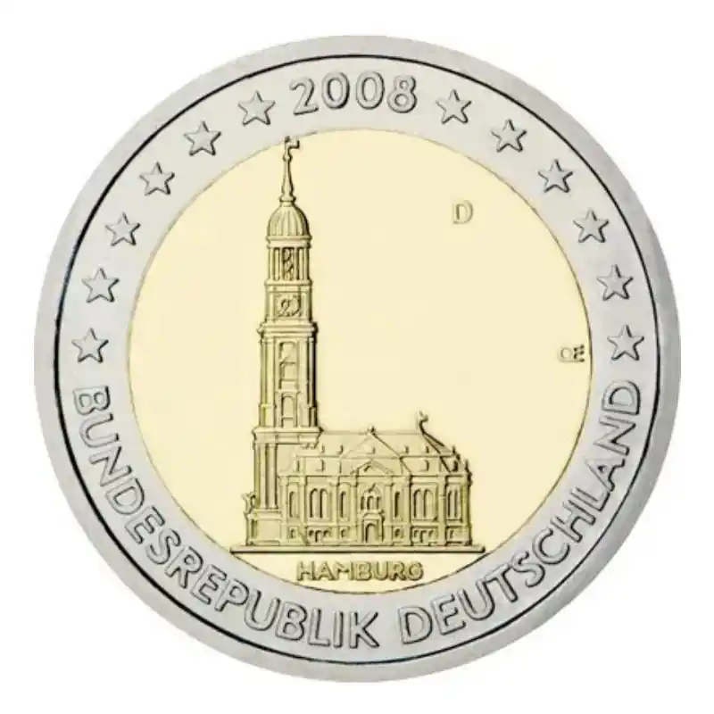 Nouvelle Collection 2 euros commémorative Allemagne 2008 - Hambourg.