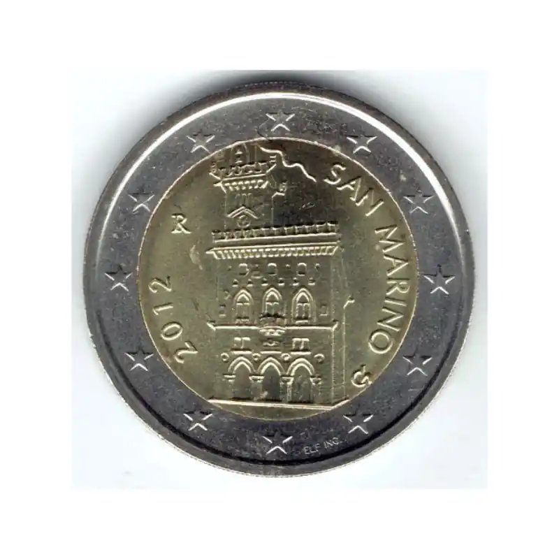 Meilleur Prix 2 euros commune Saint Marin 2012 - Palais du gouvernement.