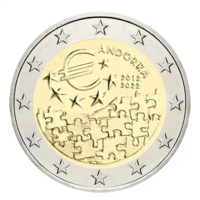 Offre Limitée 2 euros commémorative Andorre UNC 2022 - Accord Monétaire.