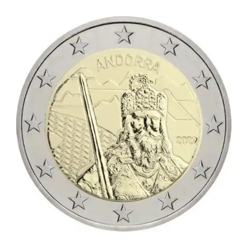 2 euros commémorative Andorre 2022 - Légende de Charlemagne. Solde