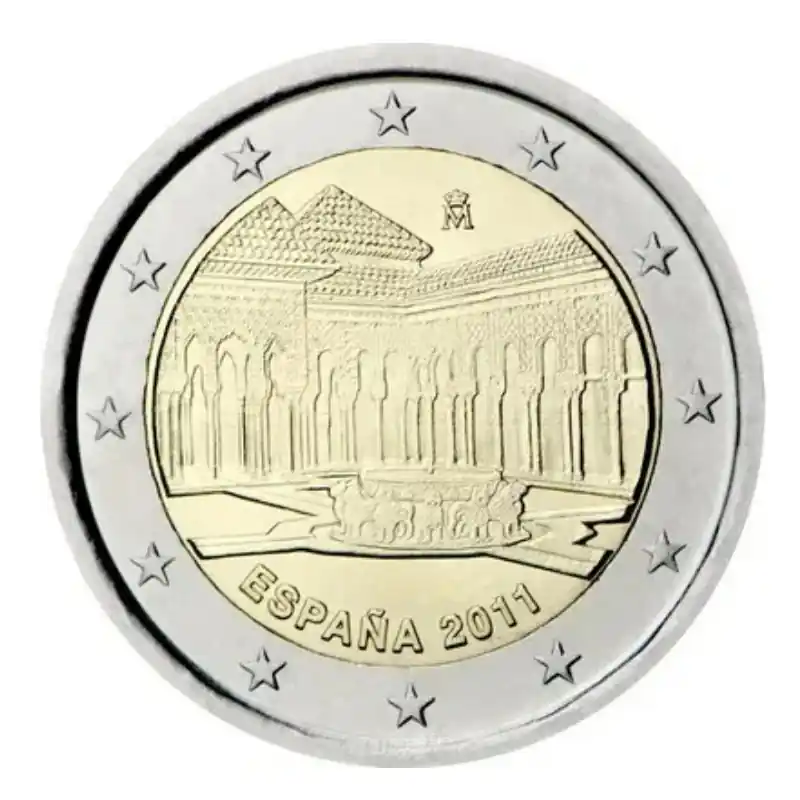 Nouvel Arrivage 2 euros commémorative Espagne 2011 - La Cour des Lions.