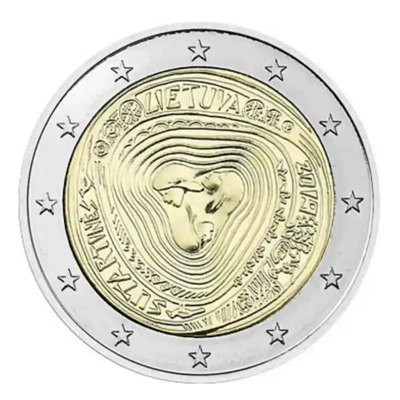 2 euros commémorative Lituanie 2019 - Chansons polyphoniques. Populaire