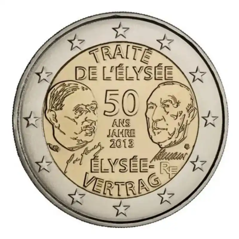 Meilleure Qualité 2 euros commémorative France 2013 - Traité de l'Élysée.
