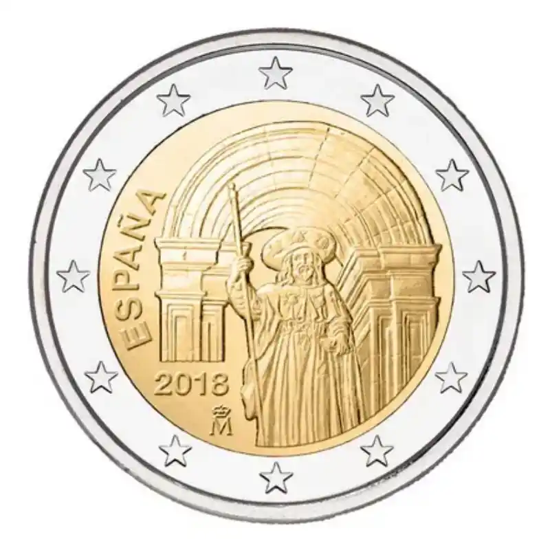 Offre Du Jour 2 euros commémorative Espagne 2018 - Saint-Jacques-de-Compostelle.