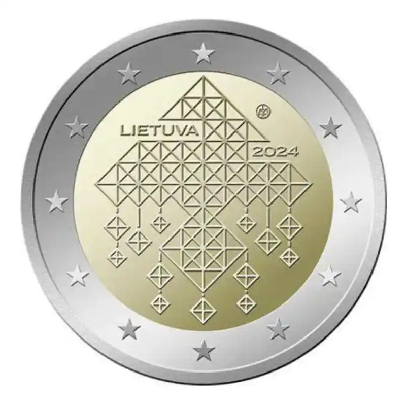 2 euros commémorative Lituanie 2024 - Jardins de paille. Garantie Incluse