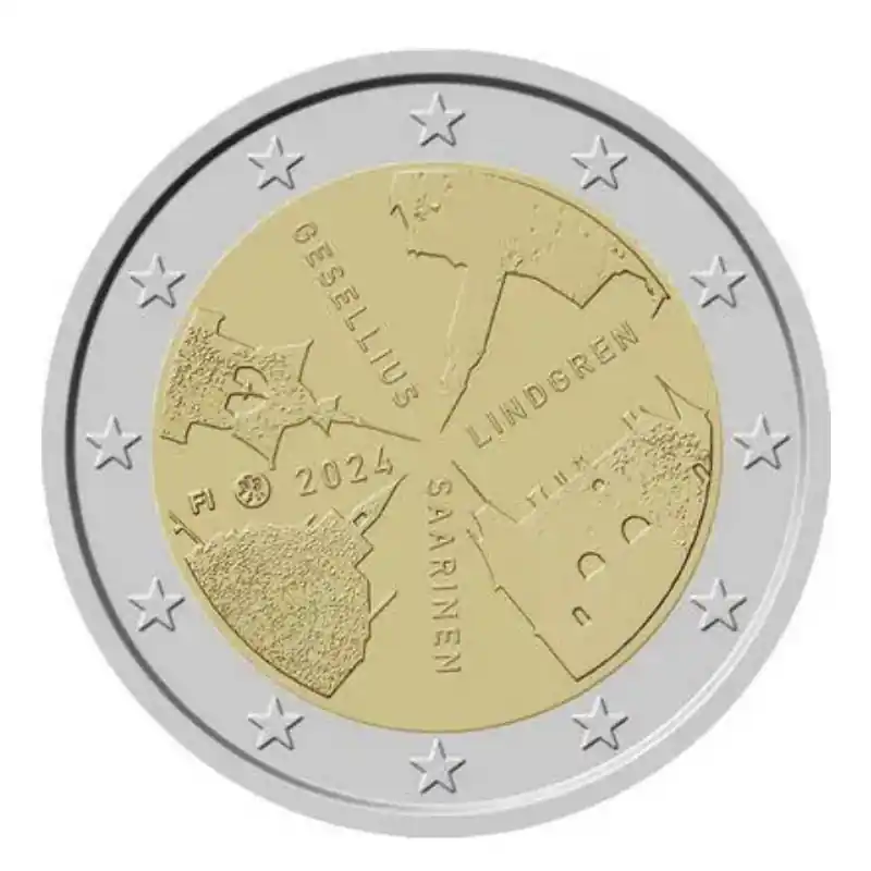 2 euros commémorative Finlande 2024 - Architecture Finlandaise. Meilleure Qualité
