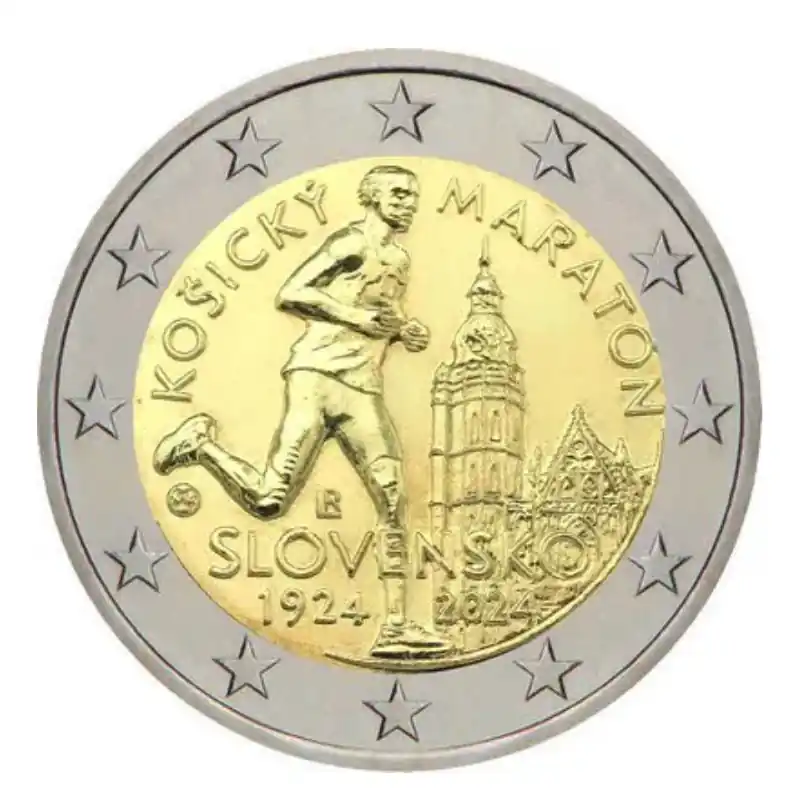 Solde 2 euros commémorative Slovaquie 2024 - Marathon de Kosice.