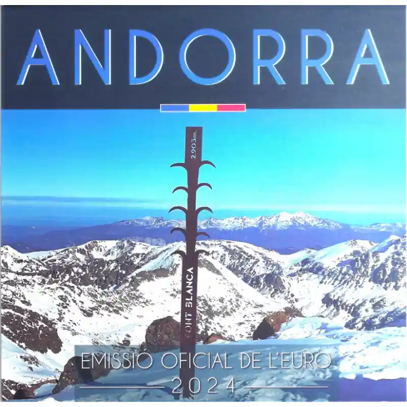 Série Euro Andorre 2024 coffret BU. Promotion