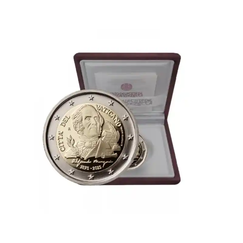 Expédition Rapide 2 euros Vatican 2023 - Alessandro Manzoni en coffret BE.