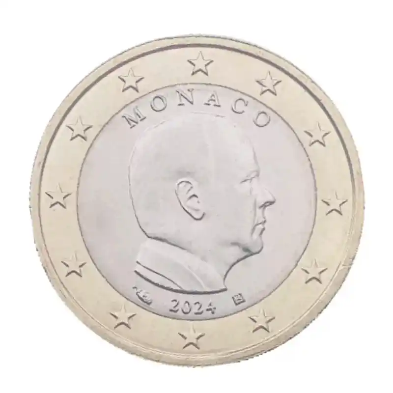 1 euro Monaco 2024 face nationale - Albert II. Haute Qualité