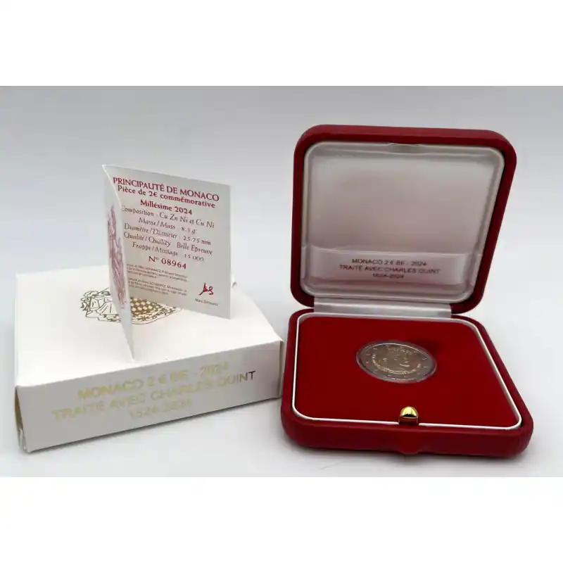 Coffret BE 2 euros Monaco 2024 - Charles Quint. Must-Have