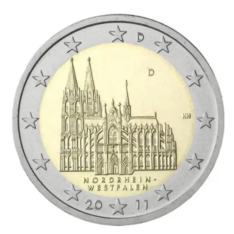 2 euros commémoratives Allemagne 2011 Rhénanie du Nord, Westphalie - les 5 ateliers. Prix Promo