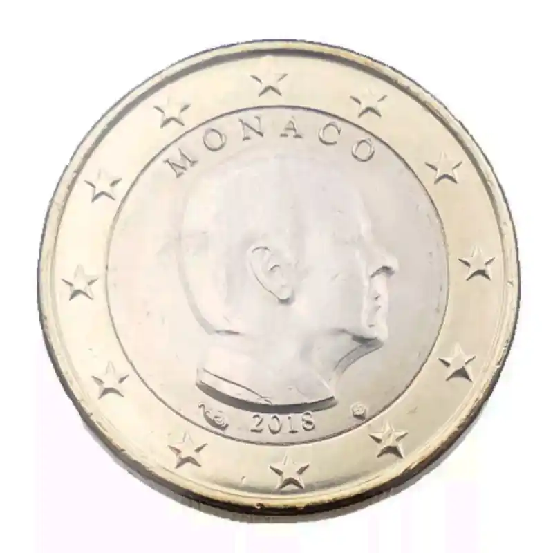 En Vogue 1 euro Monaco 2018 face nationale - Albert II.