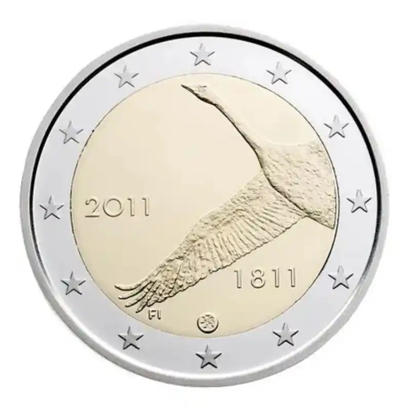 2 euros commémorative Finlande 2011 - Banque finlandaise. Fait Main
