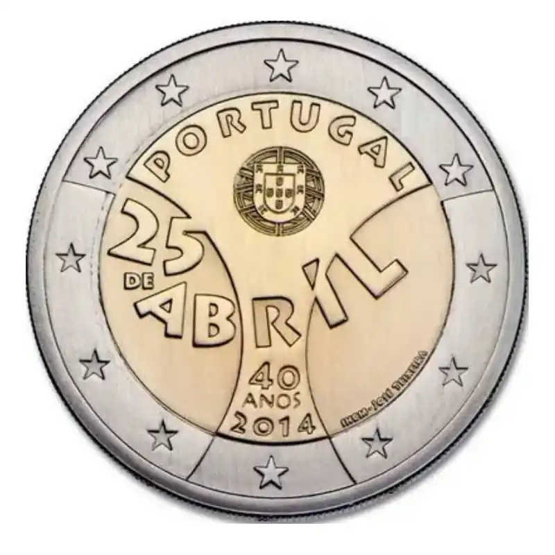 Acheter En Ligne 2 euros commémorative Portugal 2014 - Révolution des œillets.