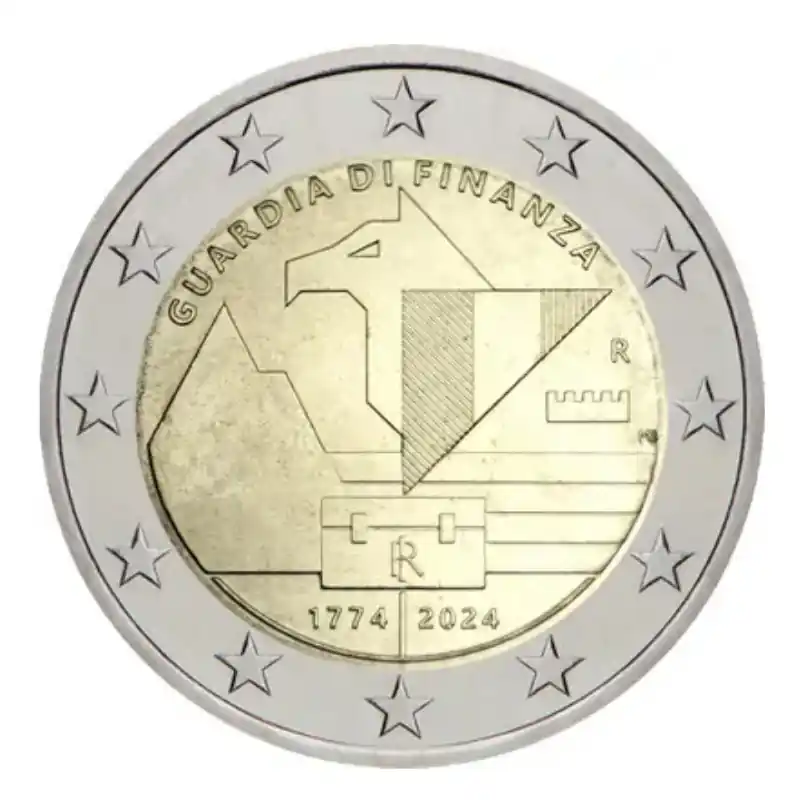 2 euros commémorative Italie 2024 - Garde des Finances. Offre Limitée