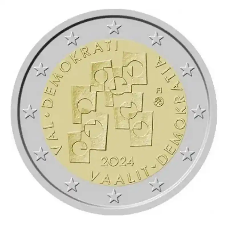 Tendance 2 euros commémorative Finlande 2024 - Elections et Démocratie.