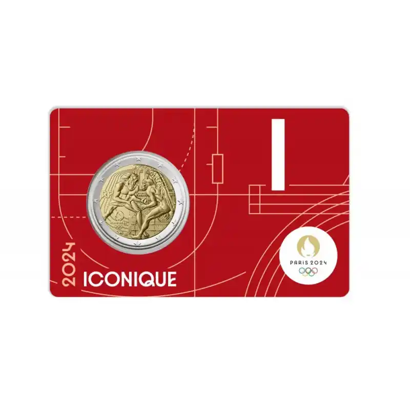 2 euros coincard BU France JO Paris 2024 - Iconique. Authentique