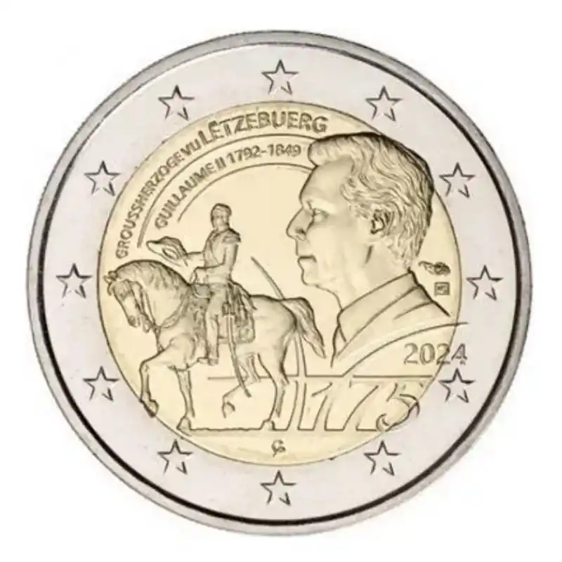 Must-Have 2 euros commémorative Luxembourg 2024 - Grand Duc Guillaume II.