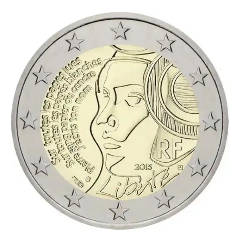 2 euros commémorative France 2015 - Fête de la Fédération. Tendance