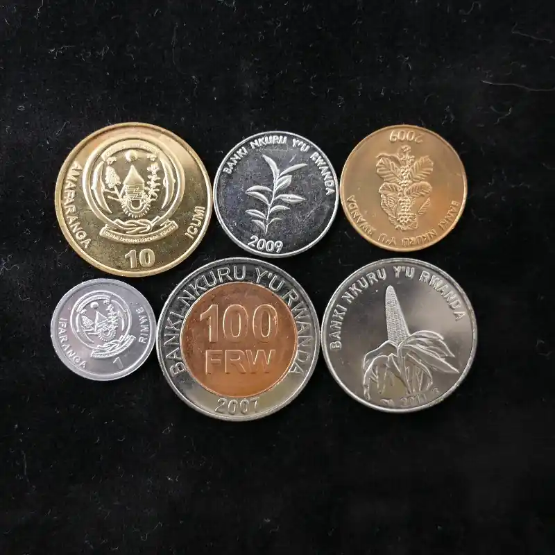 Rwanda 6 monnaies de collection. Quantité Limitée