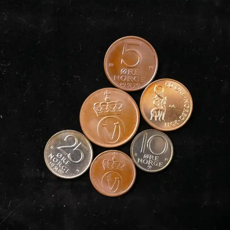 Norvège 6 monnaies de collection. Paiement Sécurisé