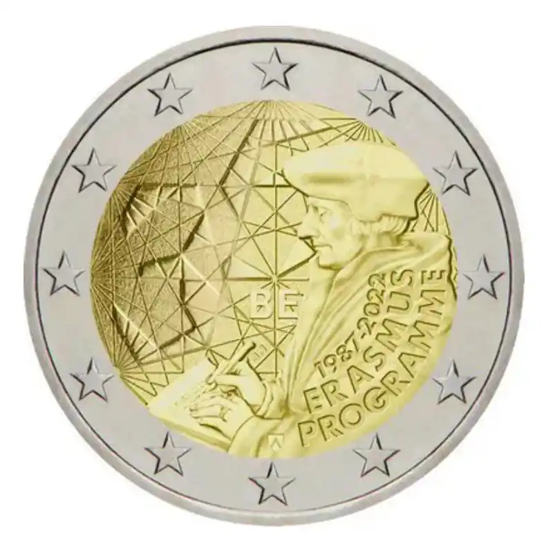 Affaire À Saisir 2 euros commémorative Belgique 2022 - Erasmus.
