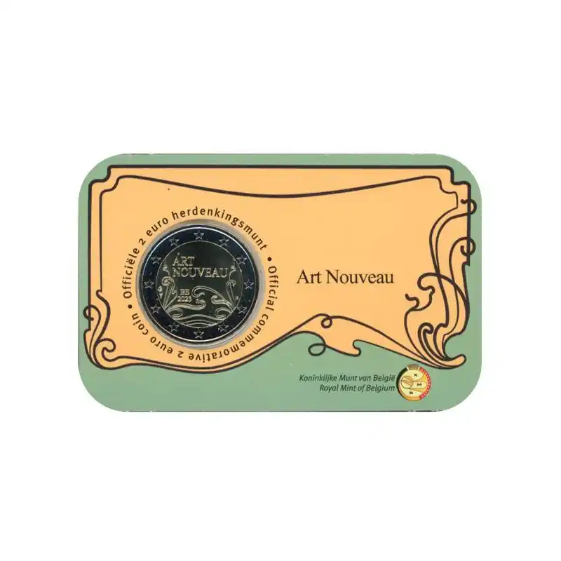 Livraison Express 2 euros Belgique 2023 - Art Nouveau coincard version flamand.