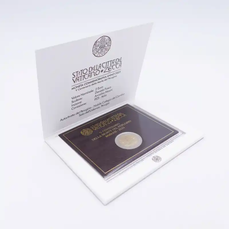 Bon Plan 2 euros commémorative Vatican 2023 - Le Pérugin en coffret BU.