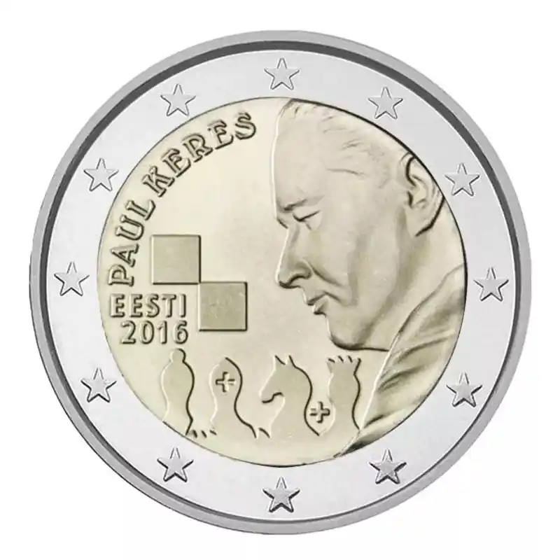 Acheter Direct 2 euros commémorative Estonie 2016 - Paul Keres.