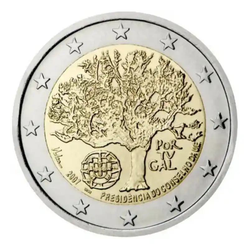 Acheter En Ligne 2 euros commémorative Portugal 2007 - Présidence.