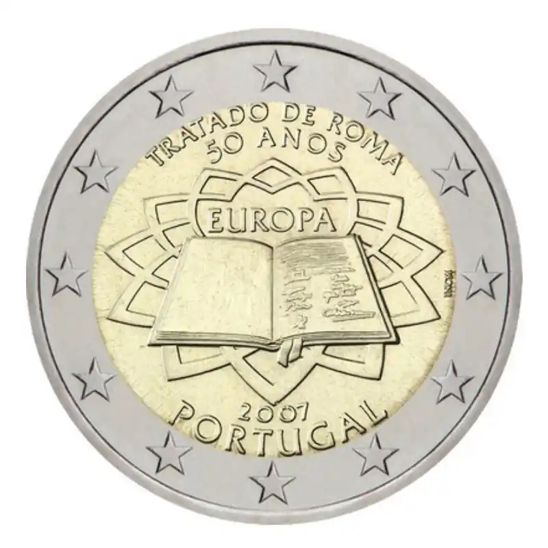 2 euros commémorative Portugal 2007 - Traité de Rome. Seulement Aujourd’hui