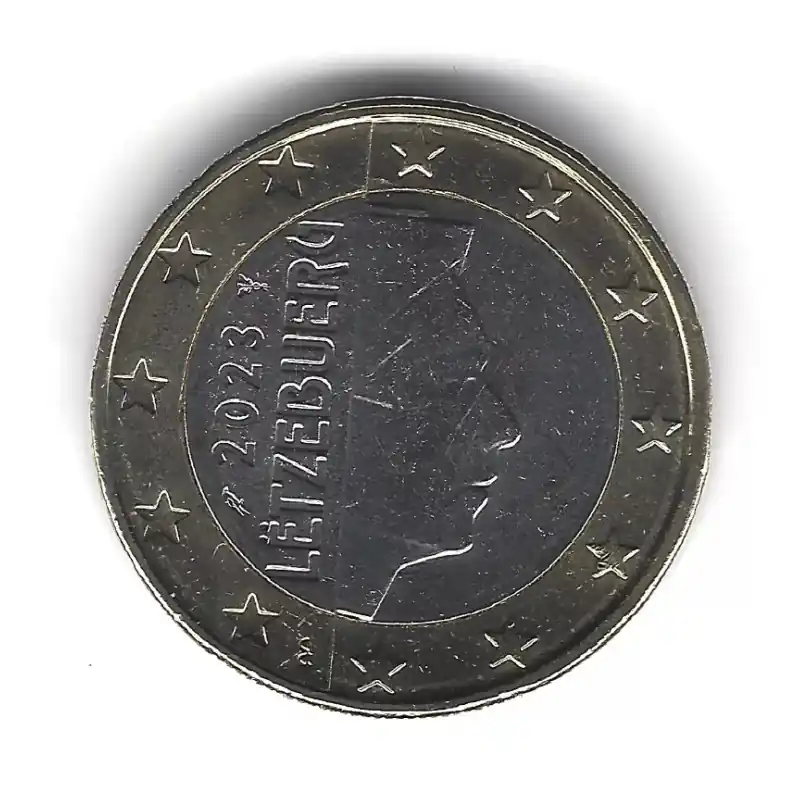 Original 1 euro Luxembourg 2023 face nationale - Grand Duc Henri.