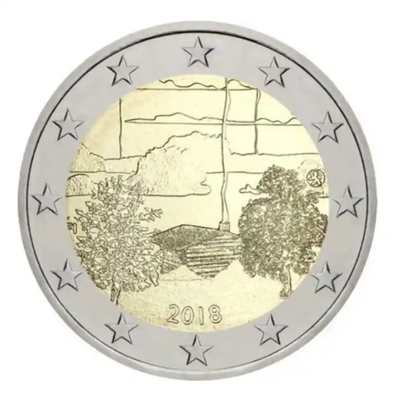 2 euros commémorative Finlande 2018 - La culture du sauna. Prix Promo