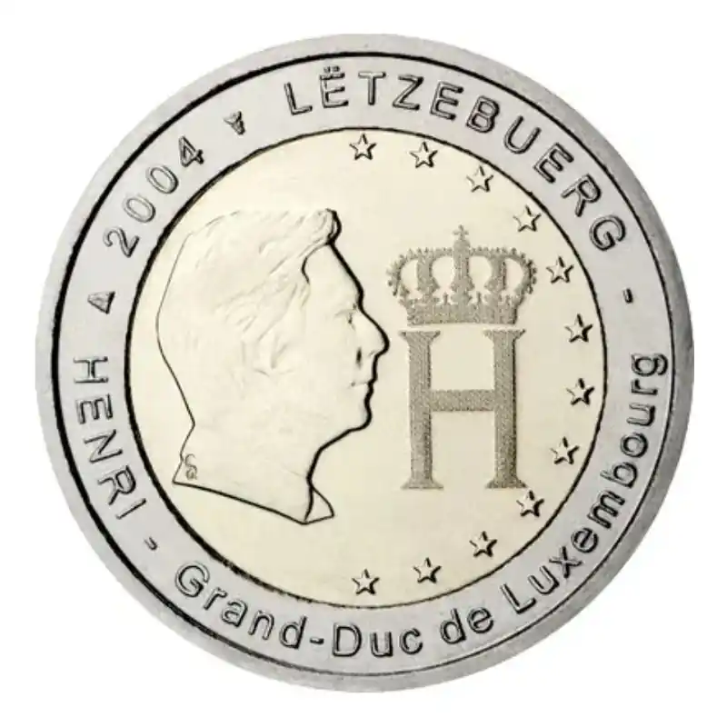 2 euros commémorative Luxembourg 2004 - Grand-Duc Henri. Expédié Aujourd’hui