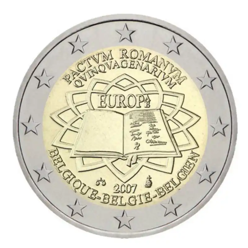 Jusqu’à Épuisement Des Stocks 2 euros commémorative Belgique 2007 - Traité de Rome.