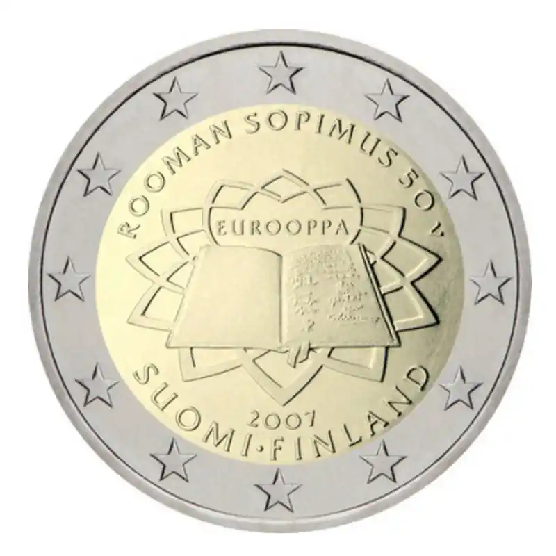 2 euros commémorative Finlande 2007 - Traité de Rome. Must-Have
