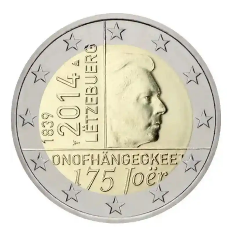 2 euros commémorative Luxembourg 2014 - Indépendance. Satisfait Ou Remboursé