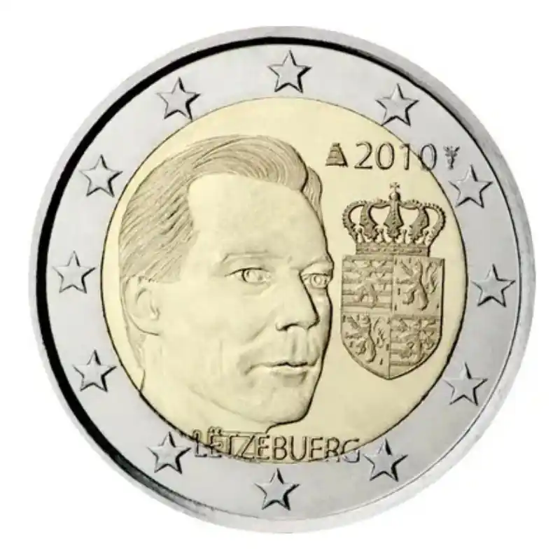 2 euros commémorative Luxembourg 2010 - Armoiries du Grand-Duc. Produit De Marque