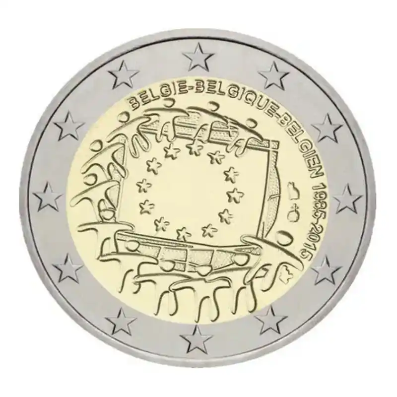 Jusqu’à Épuisement Des Stocks 2 euros commémorative Belgique 2015 - Drapeau Européen.