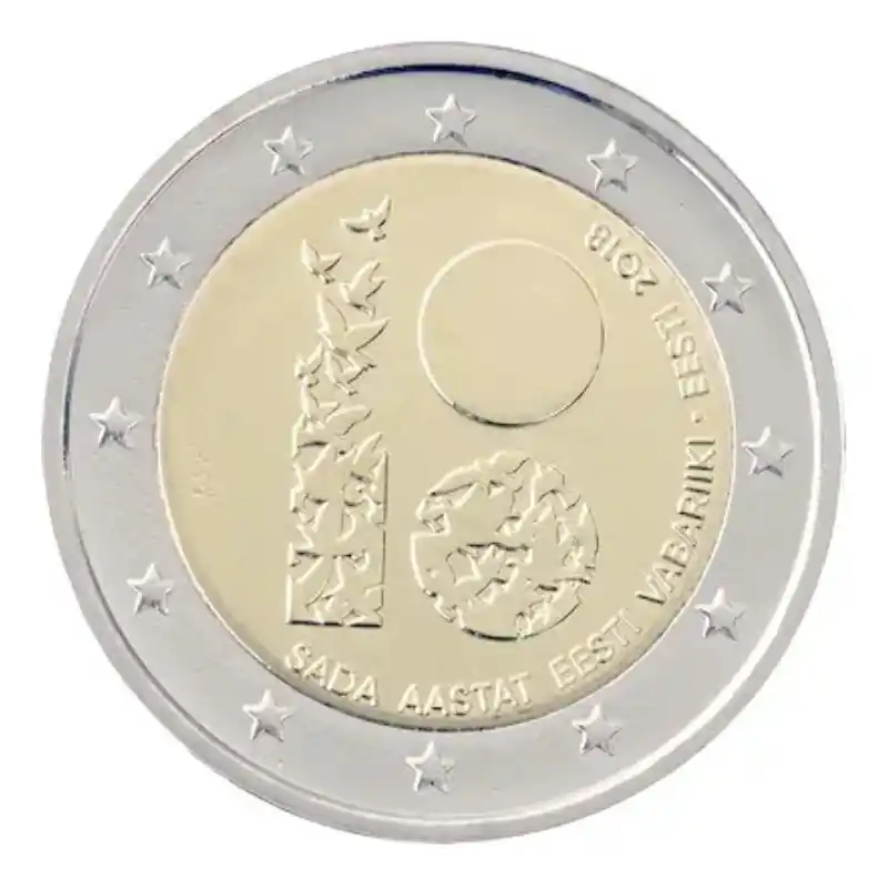 2 euros commémorative Estonie 2018 - Indépendance. Achetez Aujourd’hui